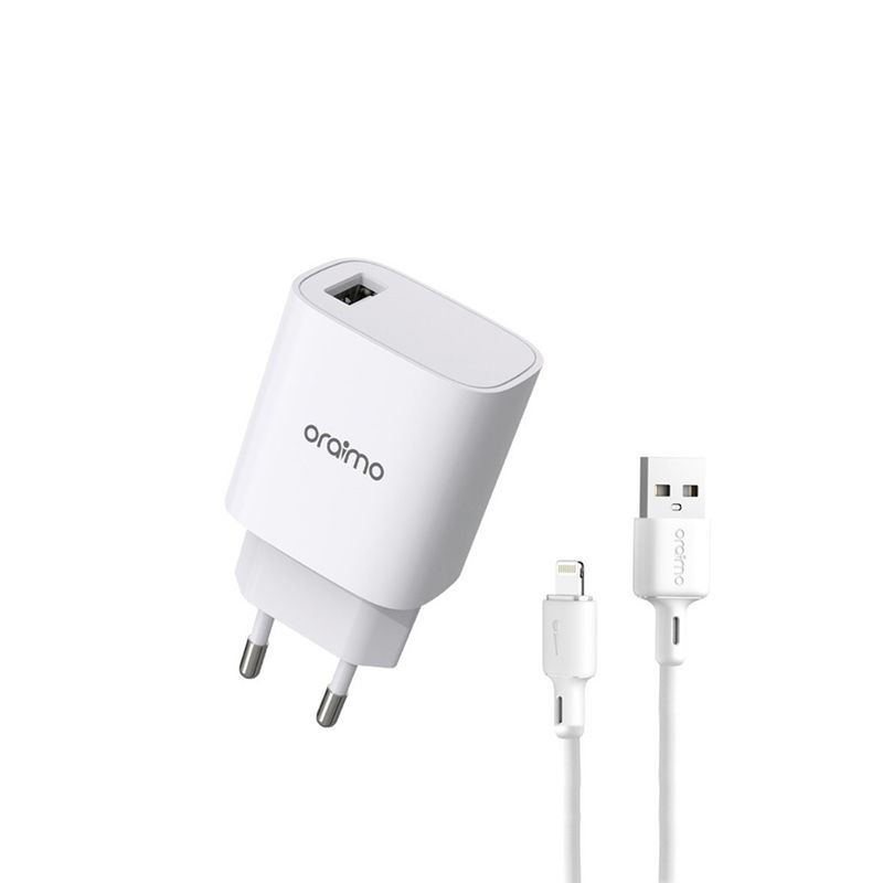 Oraimo OCW-E97S+L53 Cannon 2 Pro 18W Charger Adapter with Lighting Cable